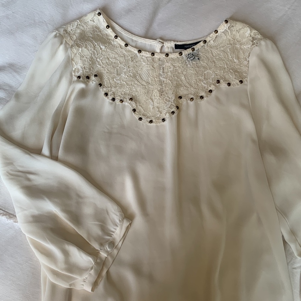 Cream Blouse